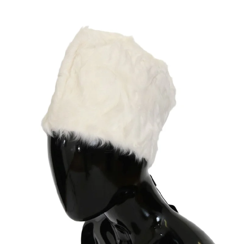 Dolce & Gabbana Elegant  Fur Beanie Luxury Winter Women's Hat