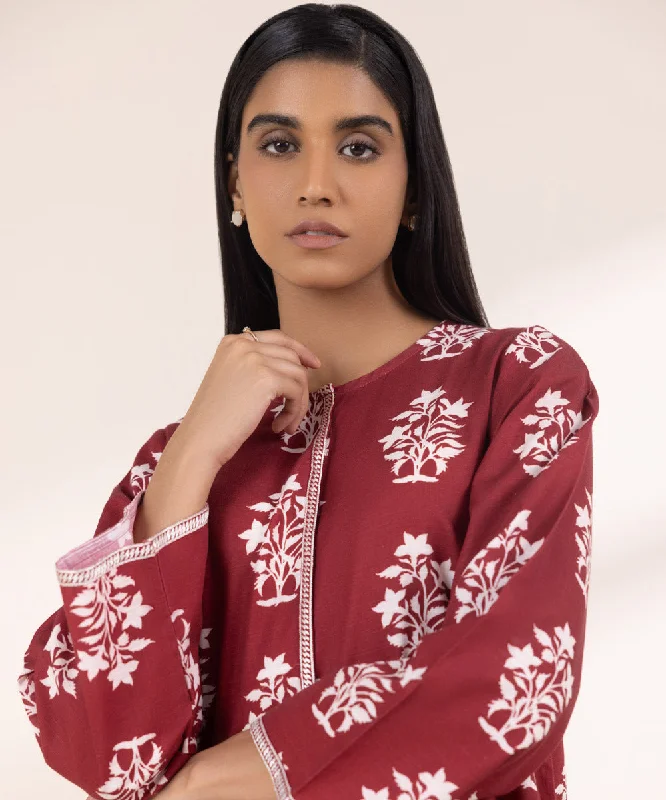 Embroidered Light Khaddar Shirt