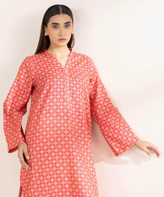 Printed Khaddar Shirt