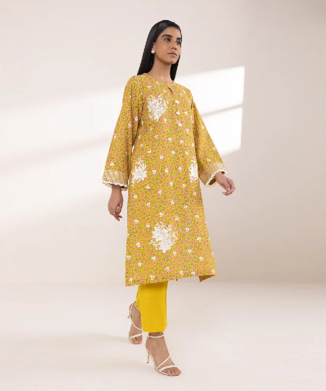 Embroidered Light Khaddar Shirt