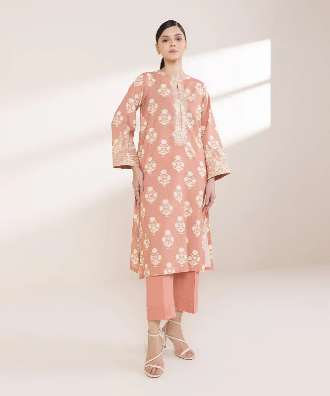 Embroidered Khaddar Shirt