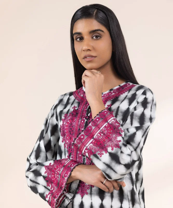 Embroidered Khaddar Shirt