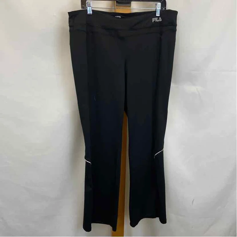 Fila Women's Size XL Black Solid Leggings