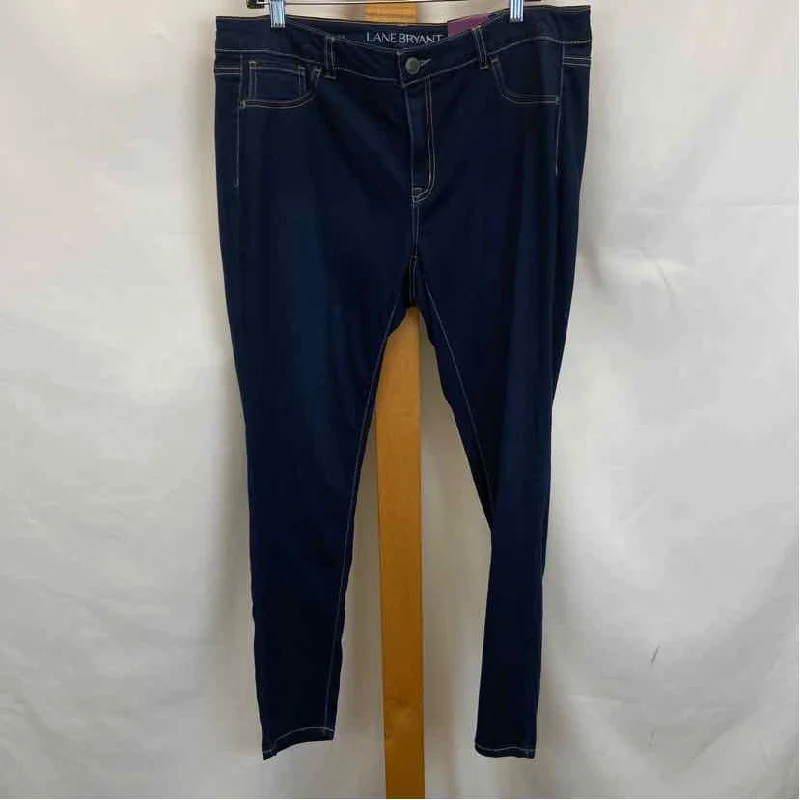 Lane Bryant Women's Size 18 Blue Solid Jeans