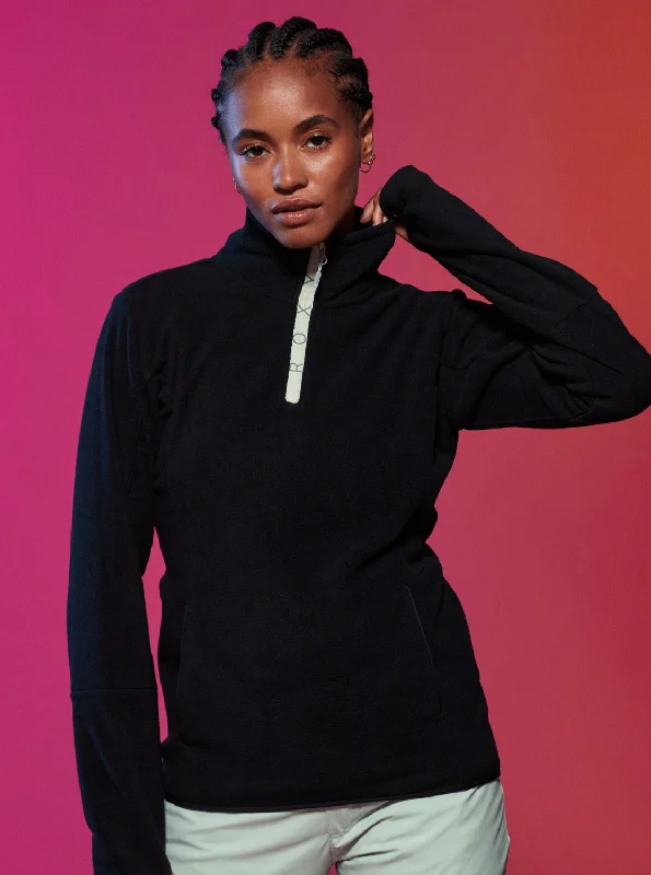 Sayna Technical Half Zip Fleece - True Black