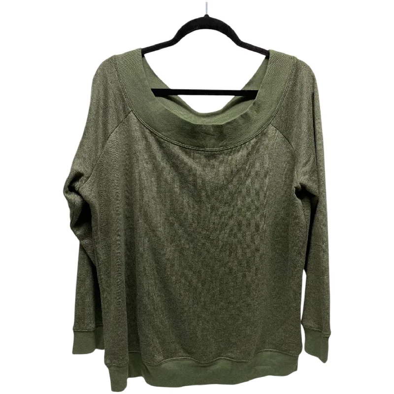 Sweatshirt Crewneck By Clothes Mentor In Green, Size: Xl