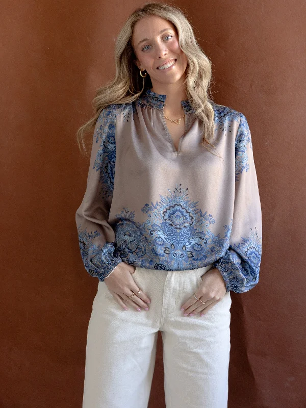 Carmen Paisley Blouse