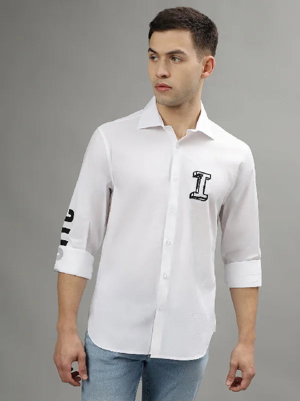 Iconic White Fashion Regular Fit Shirt