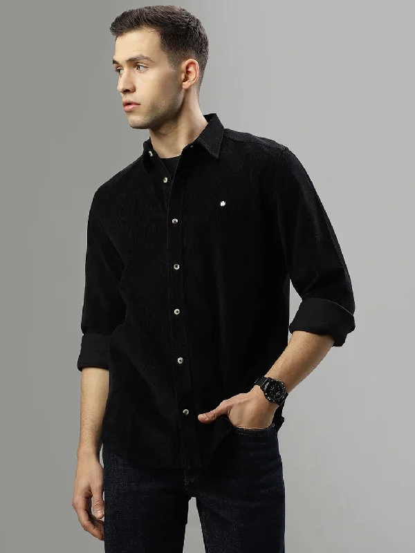 Iconic Black Fashion Regular Fit Shirt