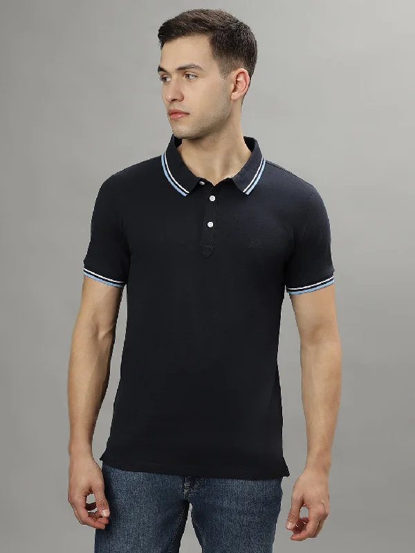 Lindbergh Blue Fashion Regular Fit Polo T-Shirt