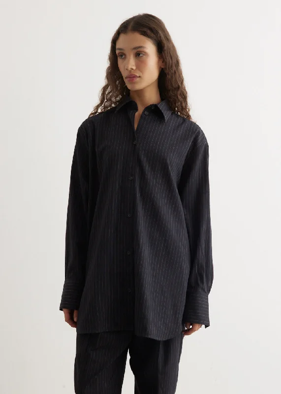 Relaxed Pinstriped Shirt