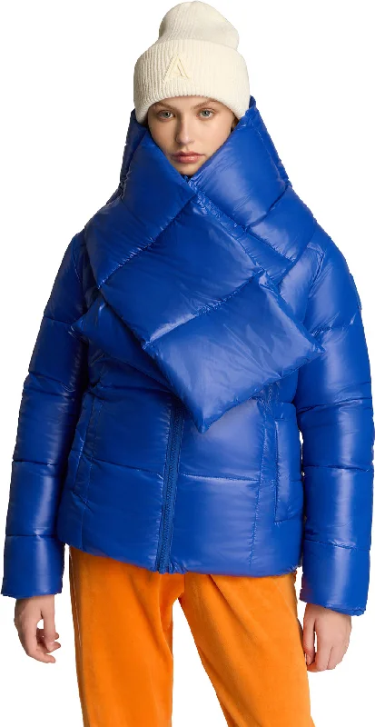 Winekka 2-In-1 Reversible Puffer Jacket with Oversized Removable Scarf - Women's|-|Manteau matelassé réversible 2-en-1 avec foulard surdimensionné amovible Winekka - Femme