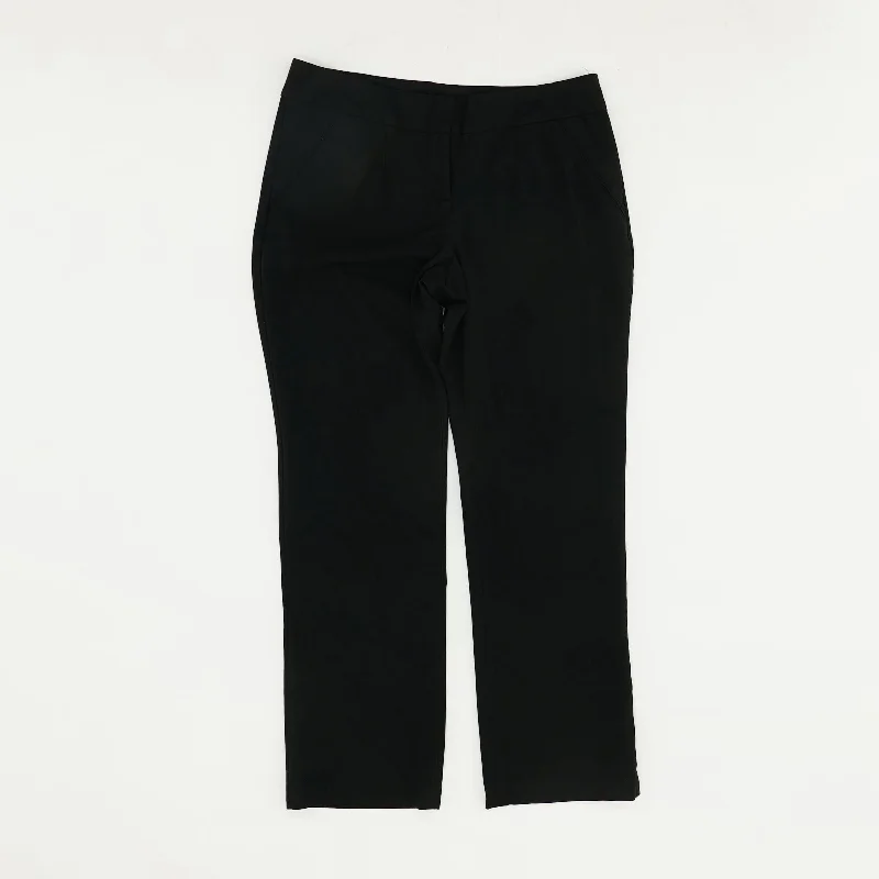 Black Solid Dress Pants