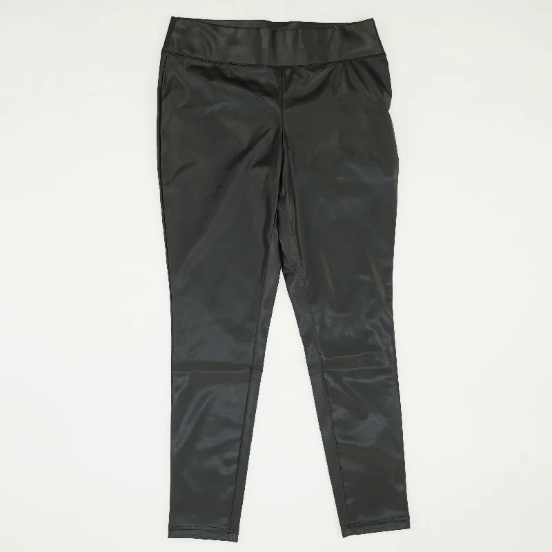 Black Solid Dress Pants