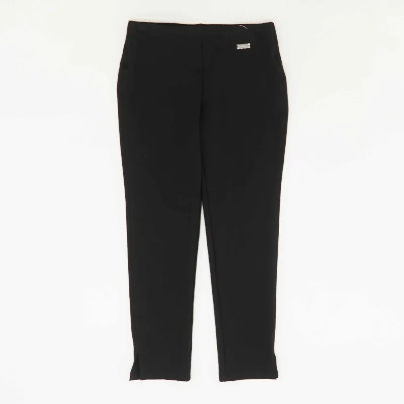 Black Solid Dress Pants