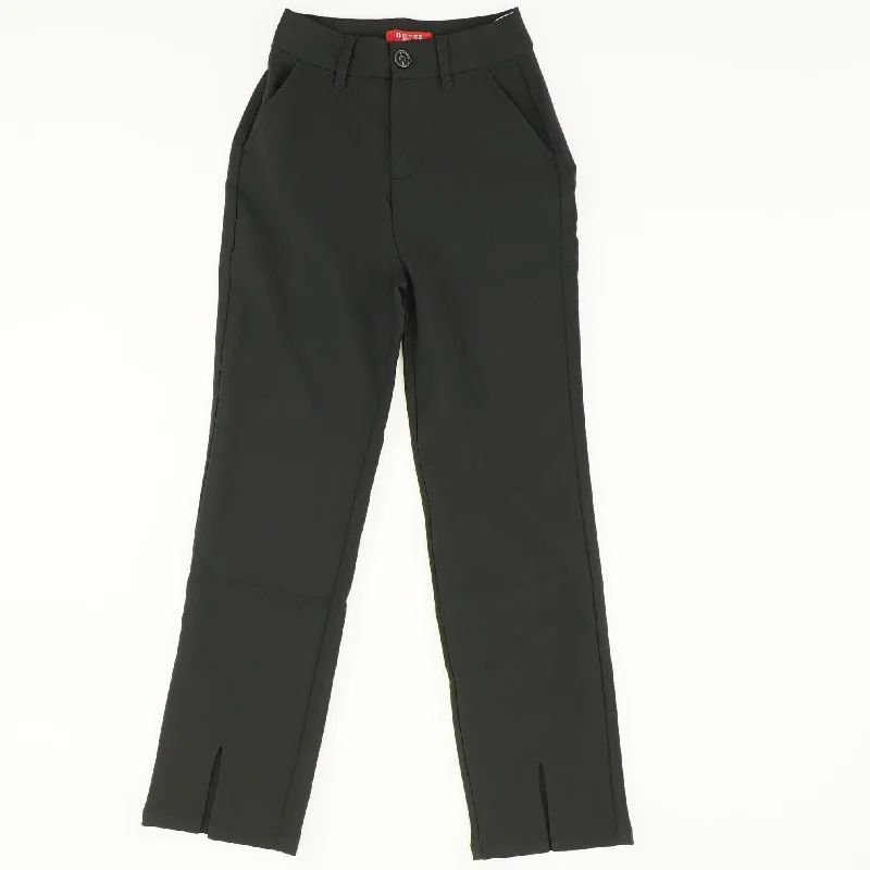 Black Solid Dress Pants