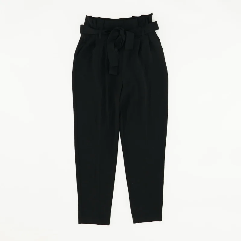 Black Solid Dress Pants