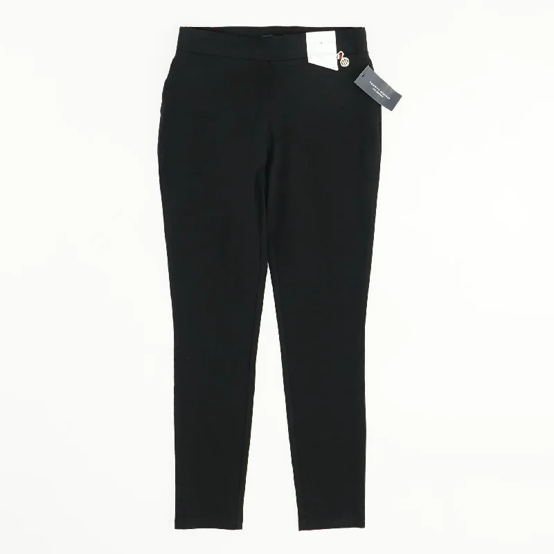 Black Solid Dress Pants