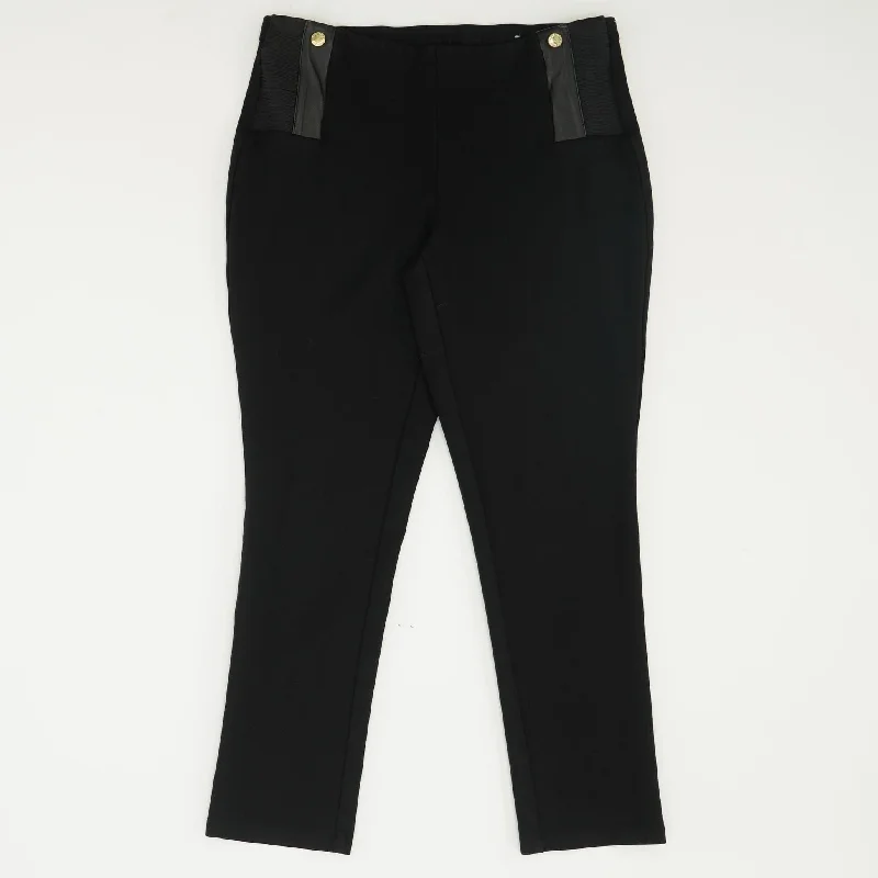 Black Solid Dress Pants