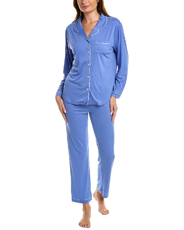 Flora by Flora Nikrooz 2pc Knit Notch Collar Pajama Set