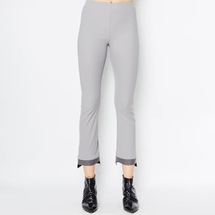 Olga Cropped Flare Pant - Iron