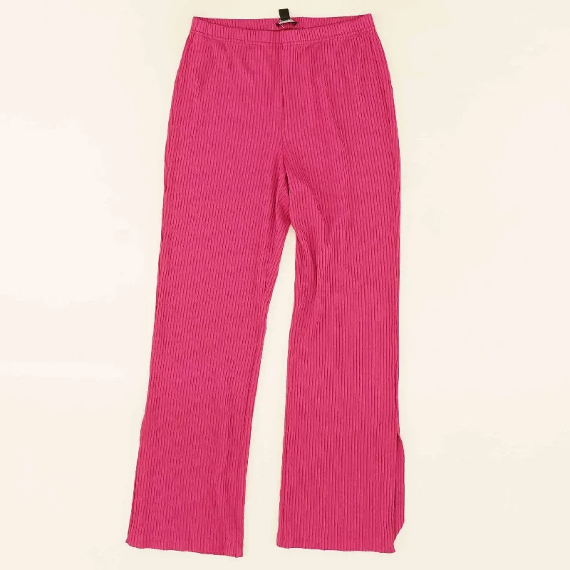 Pink Solid Pants