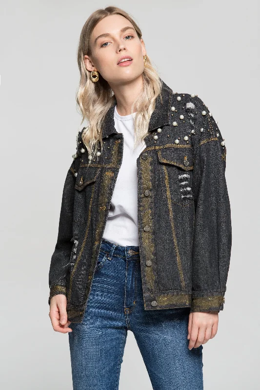 Black Pearl Denim Jacket