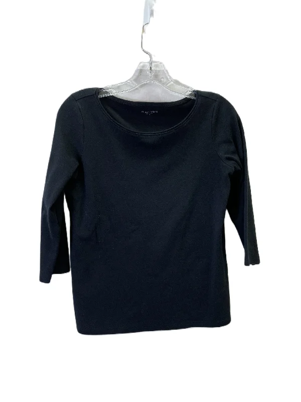 Top 3/4 Sleeve Basic By Eileen Fisher In Black, Size: S