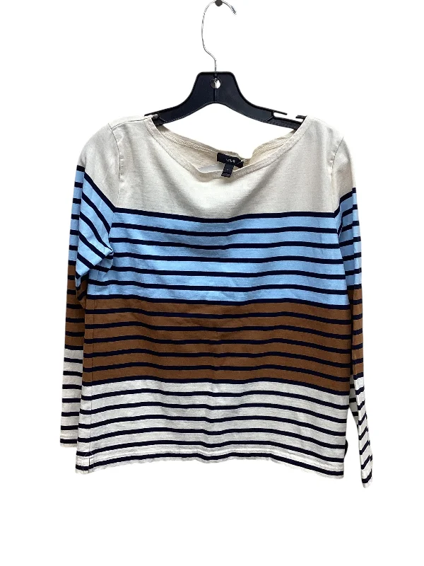 Top Long Sleeve By J. Crew In Striped Pattern, Size: S