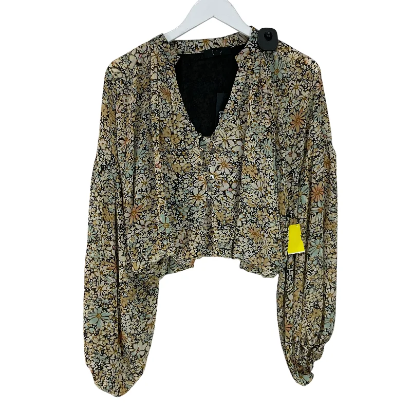 Top Long Sleeve By Lulus In Yellow, Size: M