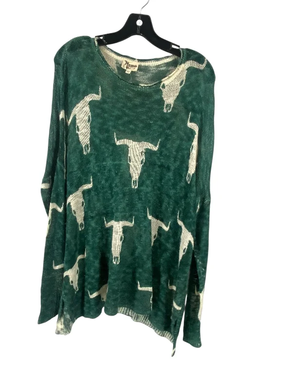 Top Long Sleeve By Show Me Your Mumu In Green, Size: L