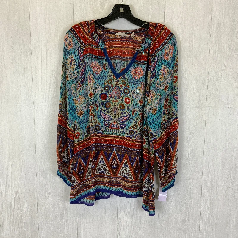 Top Long Sleeve By Soft Surroundings In Multi-colored, Size: S