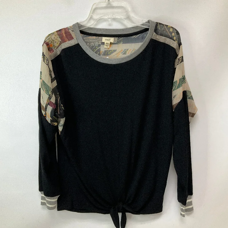 Top Long Sleeve By Tiny In Black, Size: Xs