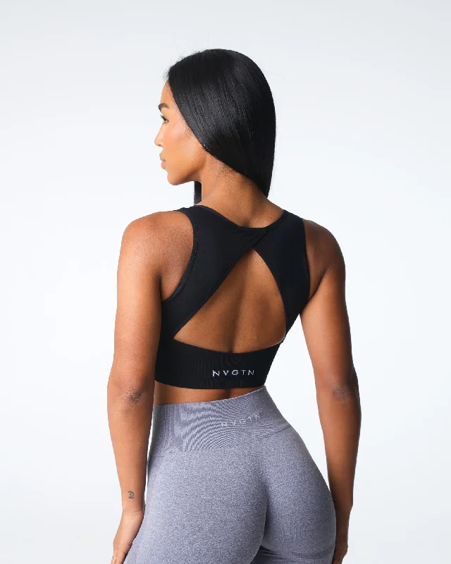 Black Empower Seamless Bra