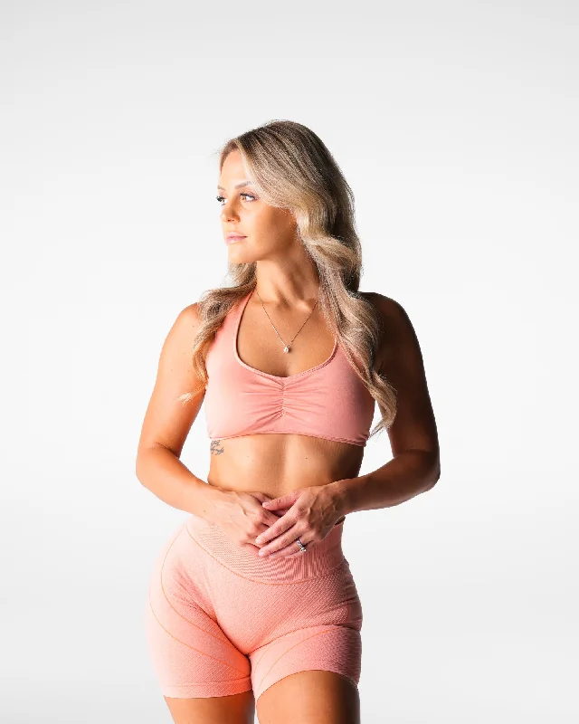 Peach Comeback Seamless Halter Bra