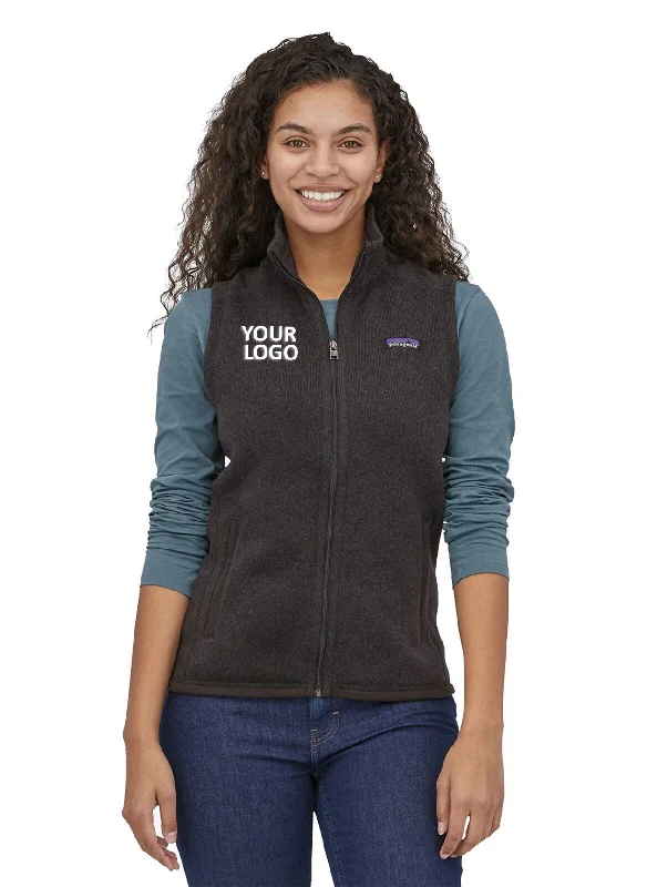 Patagonia Womens Better Sweater Fleece Customized Vests, Black